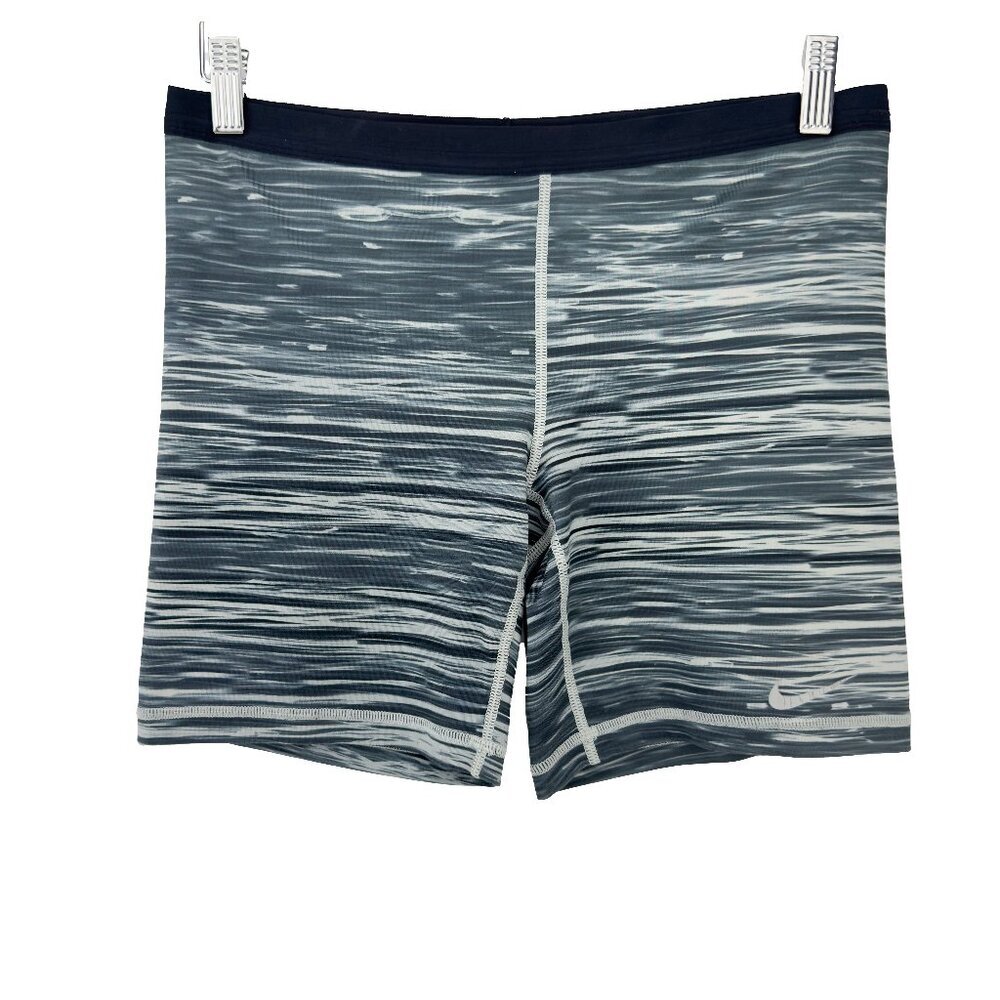NIKE DRi-Fit Spacedye Heathered  Athletic‎ Training Green White Shorts Size M